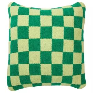Wicked NWT Elphaba Plush Checkerboard Decorative Throw Pillow In Green 17"